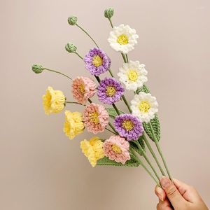 Decorative Flowers Artificial Orchid Of The Bell Wedding Home DIY Decor High Quality Big Bouquet Foam Accessories Craft White Fake Flower