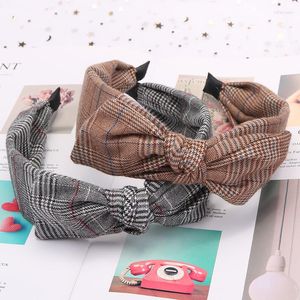 Hair Clips Fashionable Cloth Art Head Bowknot Headband Is Acted The Role Of Article Contracted Stripe Knot Wash Face Band