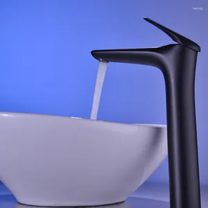 Badrumsvaskkranar Moderna och eleganta minimalistiska designmetallbänkskivbassäng Kallt vatten Mixing Tap Wash -basin Tillbehör