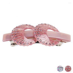 ヘアクリップインススパークラインストーンラインストーンクリップbarrettes for women girm