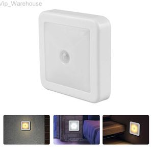 Yeni gece ışık akıllı hareket sensörü LED gece lambası pille çalıştırılan oda koridor yolu için wc başucu lambası tuvalet DA HKD230812