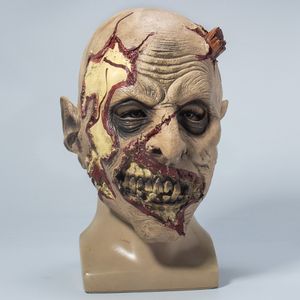 Party Masks Halloween Masquerade Party Horrible Man Zombie Mask Scary Scar Man Head Cover Headwear 230812