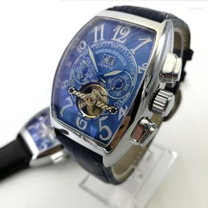 Armbanduhren Fmuller Modemarke Herren Uhr Tourbillon Automatische Uhren für Männer fm wasserdichte Selbstwind mechanische Armbanduhr Franck-Mul