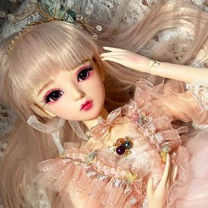 Dolls 60 cm Fashion BJD Bambola set completo Set carino Mobile Giunto 13 Accessori rinati vestiti giocattolo ragazza bambino fai -da -te regalo di compleanno a sorpresa 230811