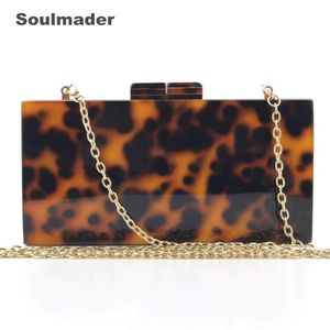 Bolsas de Evening Bolsa de Clutch Leopard acrílico Women Designer Evening Weding Party Party Bolsa Bolsa Wholsale 230811