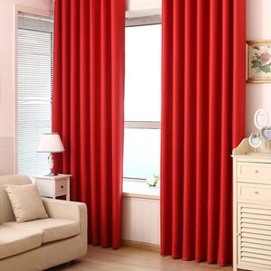Ren gardiner europeiska solid tjock röd svart blackout -fönsterbehandling gardiner för vardagsrum sovrum hem dekoration panel ögon draperar 230812