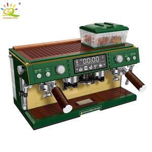 Блоки Huiqibao 928pcs Moc Coffee Model Micro Blocks Mini Diamond City Friend Bricks Set Kids Toys Kids Girl Game 230811