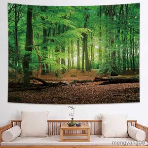 Tapestries Tapestry Living Room Background Cloth Hanging Cloth Forest Tapestry Decoration Bedroom Layout Room Bedside Wall Hanging R230812