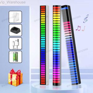 RGB LED Strip Light Music Sound Control Pickup Rhythmus Umgebungslampenatmosphäre für Bar Car Room TV Gaming -Dekoration HKD230812