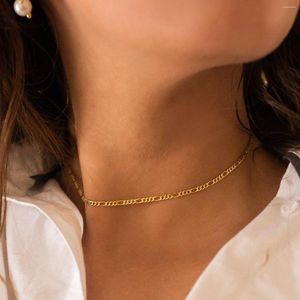 Catene Figaro Link Necklace Chain Gold Charm Gold Gold Charm per uomini Donne Gioielli Cuban Girocollo regalo