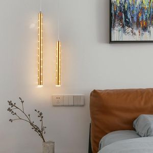 Anhängerlampen hochwertige Aluminiumlöcher Lampe Esszimmer Bett 5W 7W LED Schwarz Gold Silber Frosted PMMA -Abdeckung