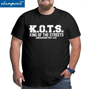 Herren T -Shirts Männer König der Straßen K.O.T.S. Fight Club Shirt Cotton Clothes Vintage große große T-Shirtgröße 4xl 5xl 6xl T-Shirt