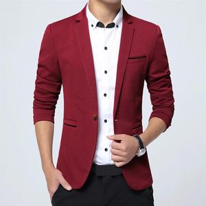 Męskie garnitury wiosna jesień mężczyźni moda jedno przyciski Blazery Studicie męski biznes swobodny Blazer High Quality246m