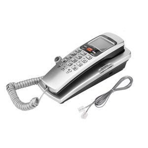 Telephones Mini Telephone with Caller ID Display Landline Phone Wall Mounted Telephone Desktop Corded Fixed Phone for Home el Office Use 230812