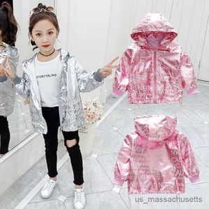 Jackets Girls Baby's Kids Coat Jacket Outwear 2023 Light Spring Autumn Overcoat Top Outdoor School Party Teenagers Plus Size Children's R230812