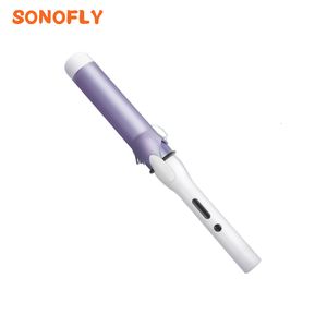 Curling Irons Sonofly 40mm Professional Ceramic Hair Curler Electric Long Tong Wand 5temperatur Justering Fashion Styling Tools S588 230812