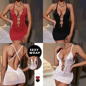 Nxy Sexy Skirt Weirdo Sexy Mesh Hollow Bodysuit Женщины эротическое эластичное платье бедра