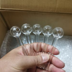 20pcs Pyrex Glasöl Brenner Rohr klare Farbqualität Rohre transparente Röhrchen Nagelspitzen 7 cm 10 cm 12 cm