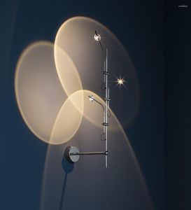 مصباح الجدار الحد الأدنى من ضوء LED الإبداعي والظلال الخلفية الفنية