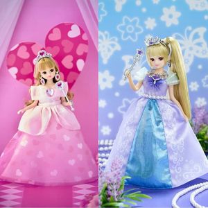 Puppen Tomy Licca Chan Doll LD04 Lavendel Butterfly LD03 Herzfür auf Prinzessin LD09 Sternmodspielzeug 230811