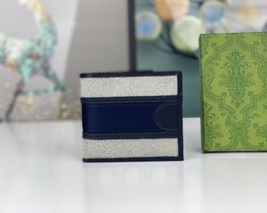 Mode Mens Women Designer Plånböcker Luxury Retro Canvas Purse av högkvalitativ berömd stylist Ophidia Small Card Holder Double Letters Mark Bag 606e
