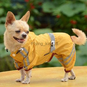 小型犬用防水犬の服ペットレインコートジャケット子犬レインコートヨーキーチワワ服ペット製品30S2 HKD230812