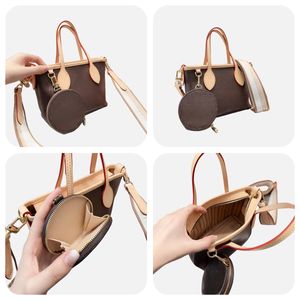 CrossBody Bag NF BB Size Designer Bags With Round Coin purse M46705 Canvas Handbags Gold-color hardware Removable And Adjustable strap