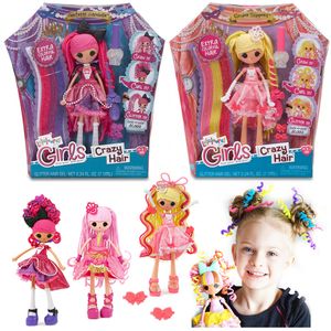 Dolls Girls Doll Crazy Hair Fashion Figure Toy Set 25cm barnleksaker för barn Julfödelsedagspresenter 230811