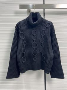 Women's Sweater European Designer 2023 Autumn/Winter High Collar Cashmere Sweater