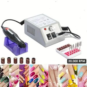 Nail Art Drill Drill Machine Kit Greri Renger Máquina de perfuração de unhas com drill bits de broca de unhas Kit Professional Manicure Pedicure Tool