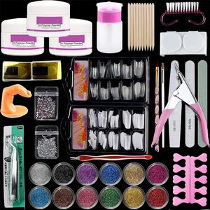 Professional Acrylic Nail Kit for Beginners - Includes Powder, Glitter, Tips, and Tools for Stunning Manicures