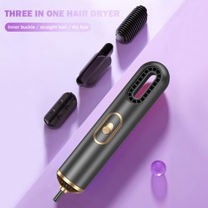 Hair Dryers Mini Anion Blow Dryer Portable Travel Warm Cold for Curly Straight Brush Drier Styling Tools 230812