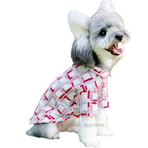 Designer Dogs Clothes Brand Dog Apparel Summer Pet Shirts with Classic Letter Pattern Soft Pet T-Shirt for Small Medium Large Dogs Breathable Tee Outfit Pink 8XL A800