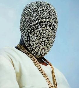 Máscaras de face de moda Garra de pescoço Diamante punk máscara de capacete cosplay gótico máscara de moda máscara de moda de galo de taco de palco de gabine