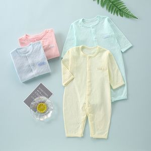 Ромперы, рожденные Baby Summer Thin Romoers с длинными рукавами.