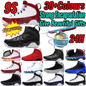 Jumpman 9 9s Erkek Basketbol Ayakkabı Sneaker Hafif Zeytin Kırmızı Parçacık Gri Şili Gym Red Siyah Beyaz Racer Üniversitesi Erkek Eğitmenler Spor Spor ayakkabıları açık 40-47