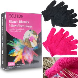 Hair Colors 2pcs Nylon Bleach Gloves Hair Straightener Perm Curling Hairdressing Heat Resistant Finger Glove Salon Hair Care Styling Tools 230811