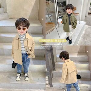 Jackets Baby Girls Fashion Trench Jackets Jackets Crianças Casual Elegante Jaquetas de Algodão Overs Coats Crianças Roupas R230812