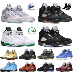 New Jumpman 5 Craft Mens Basketball Scarpe Aqua UNC 5S DJ Khaled X We the Best Crimson Bliss Bliss Concord Concord White Raging Bull Trainer Sneaker Sneakers taglia EU40-47