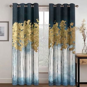 Sheer Curtains Modern Abstract Design Metal Graffiti Two Thin Windows for Living Room Bedroom Home Decor 2 Pieces 230812