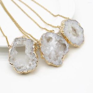 Pendant Necklaces Reiki Healing Natural Crystal Irregular Shaped Original Stone Sprout Necklace As A Charming Gift For Women