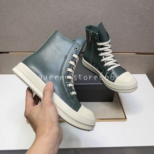 new Men's Casual Shoes Fashion Women's Sneakers Blcak Leather Sneaker Rubber Lace-up boots Size 35-47