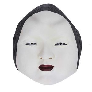 Party Masks Halloween with night light scary female face mask lampshade horrible atmosphere perfect for party supplies 230812