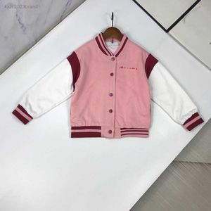 Designer Kids Coats Padrão de animal brilhante nas costas Jacket Baseball Uniform Tamanho 90-160 cm Moda de manga longa para bebês