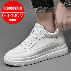 Height Increasing Shoes PDEP Summer Invisible Height Increasing 6cm 8cm10cm White Men's Breathable ELevator Sports Casual Sneaker Shoes 230811