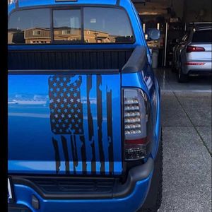 Vertikale Distressed American Flag Car Sticker Pickup Heckklappe Aufkleber Rennzubehör für Ford F150/Dodge Ram/GMC Sierra R230812