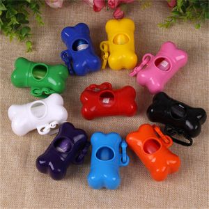 50pcs Pet cleaning supplies Scrub bone type trash can for cats and dogs Collecting excrement bag Storage box with dogs Bin bag Toilet collector JL1906