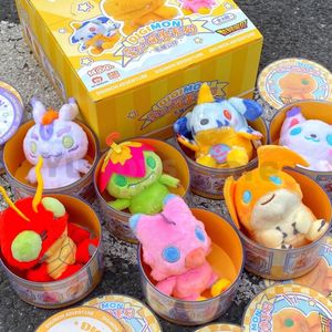 Blind Box Digimon Adventure Blind Box Anime Figure Tailmon Agumon Plush Doll Caja ciga Mystery Box Decor Collcet Model Dziecięcy GIF 230812