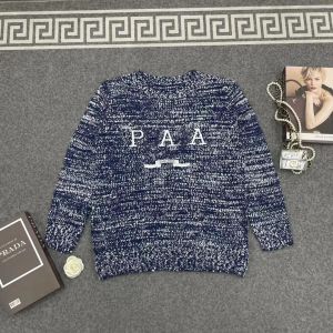 Womens Sweater Letter Print Round Neck Long Sleeve Loose High quality top Casual fashion Solid Color Knitted Sweater Autumn and winter Womens sweaters Top Coat