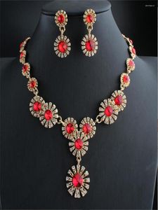 Necklace Earrings Set Electroplated Zircon Sunflower High-grade Alloy Accessories For Woman Jewelry